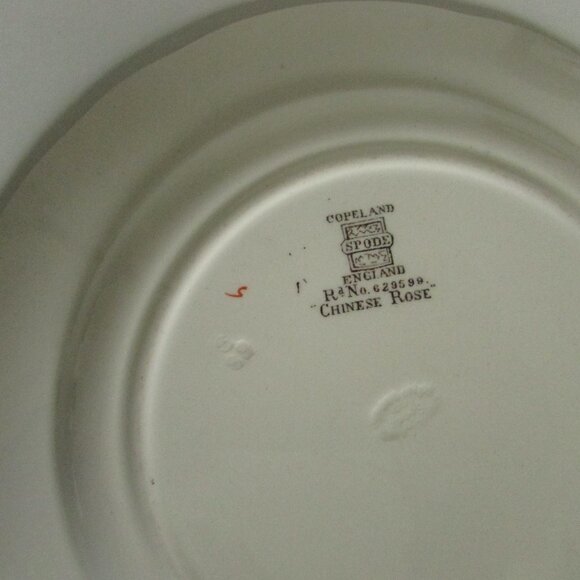 Vintage 7.5" salad plate, Chinese Rose design, Copeland Spode (Lot 5) - Picture 12 of 13